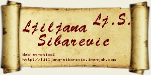 Ljiljana Šibarević vizit kartica